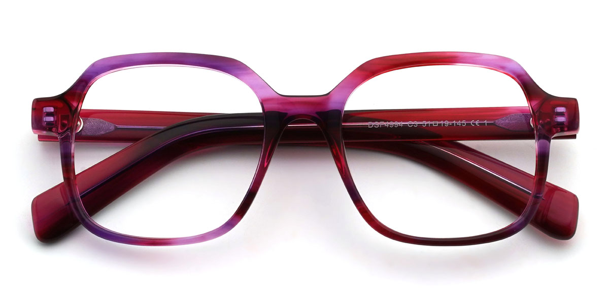 Violet Écaille de tortue Vittoria Lunettes - Square Glasses