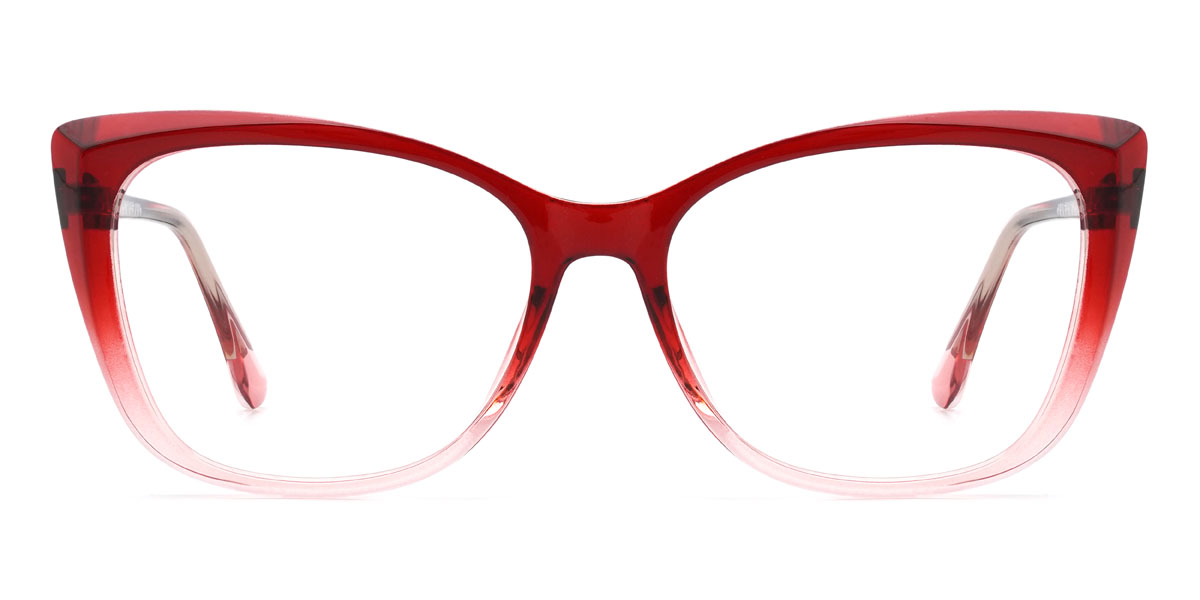 Farbverlauf Rot Deanna Brille - Cat Eye Glasses
