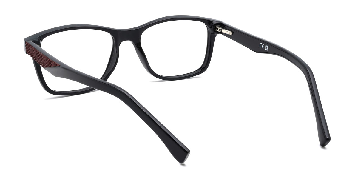 Schwarz Demetri Brille - Rectangle Glasses