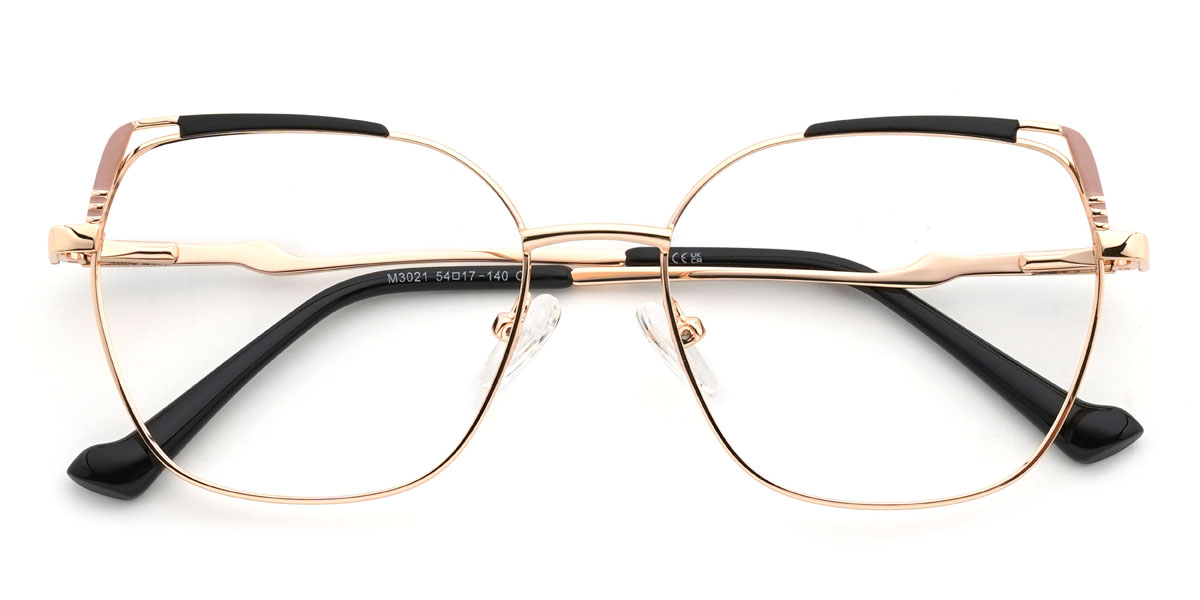 Or Noir Wilma Lunettes - Rectangle Glasses