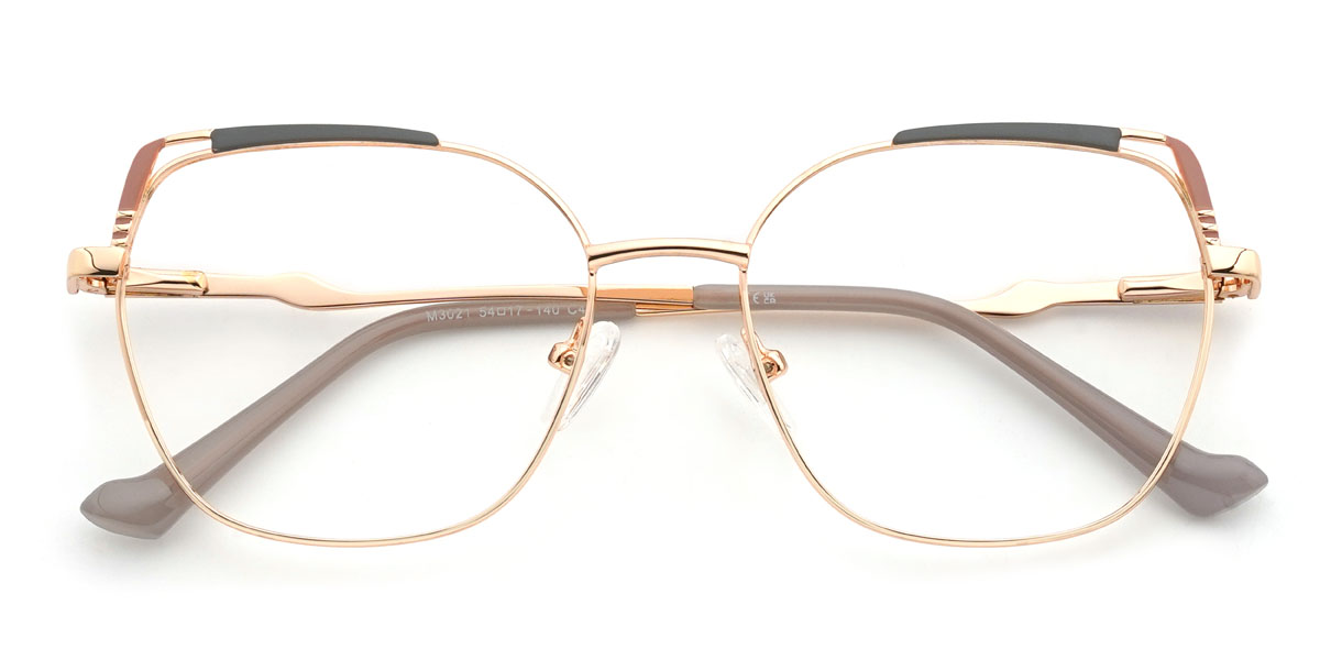 Or Gris Wilma Lunettes - Rectangle Glasses