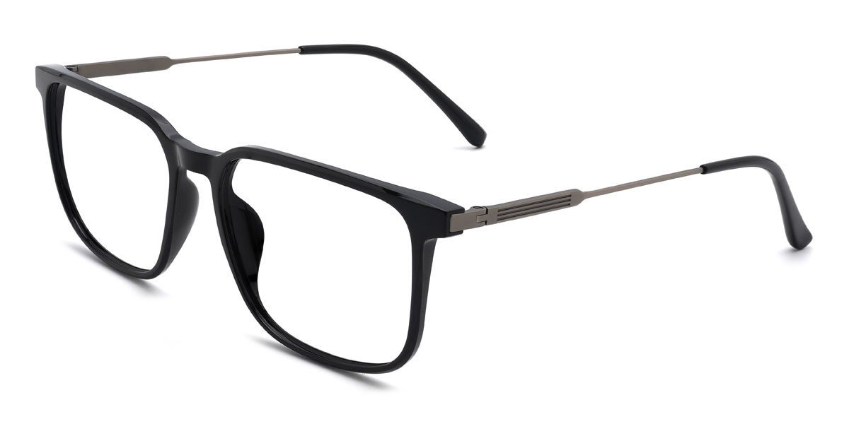 Noir Jibril Lunettes - Rectangle Glasses