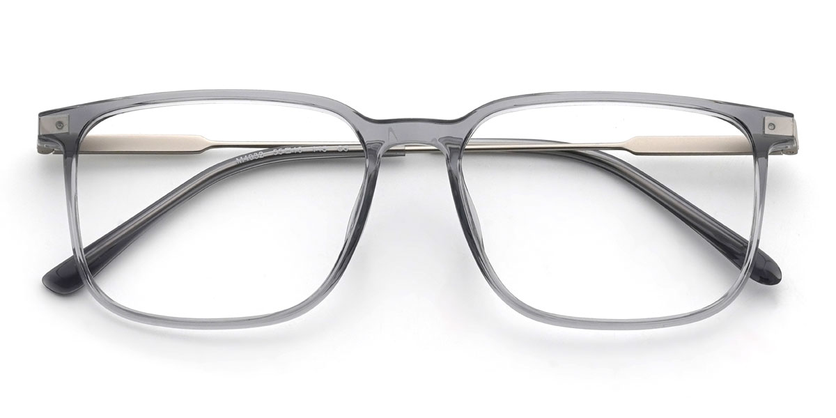 Clair Gris Jibril Lunettes - Rectangle Glasses