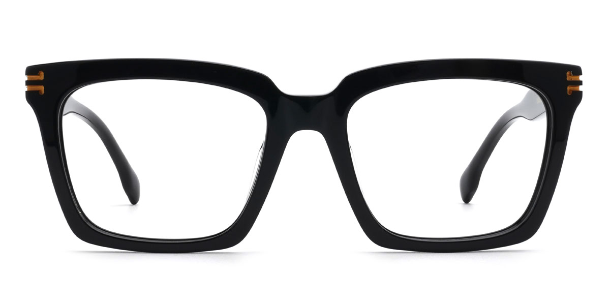 Noir Quorra Lunettes - Rectangle Glasses