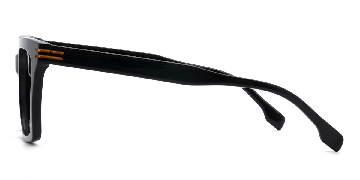 Noir Quorra Lunettes - Rectangle Glasses