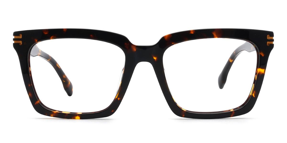 Schildpatt Quorra Brille - Rectangle Glasses