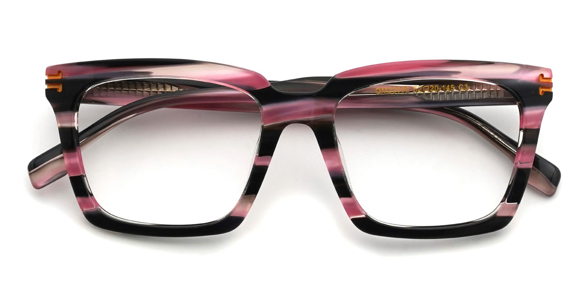 Rosa Schildpatt Quorra Brille - Rectangle Glasses