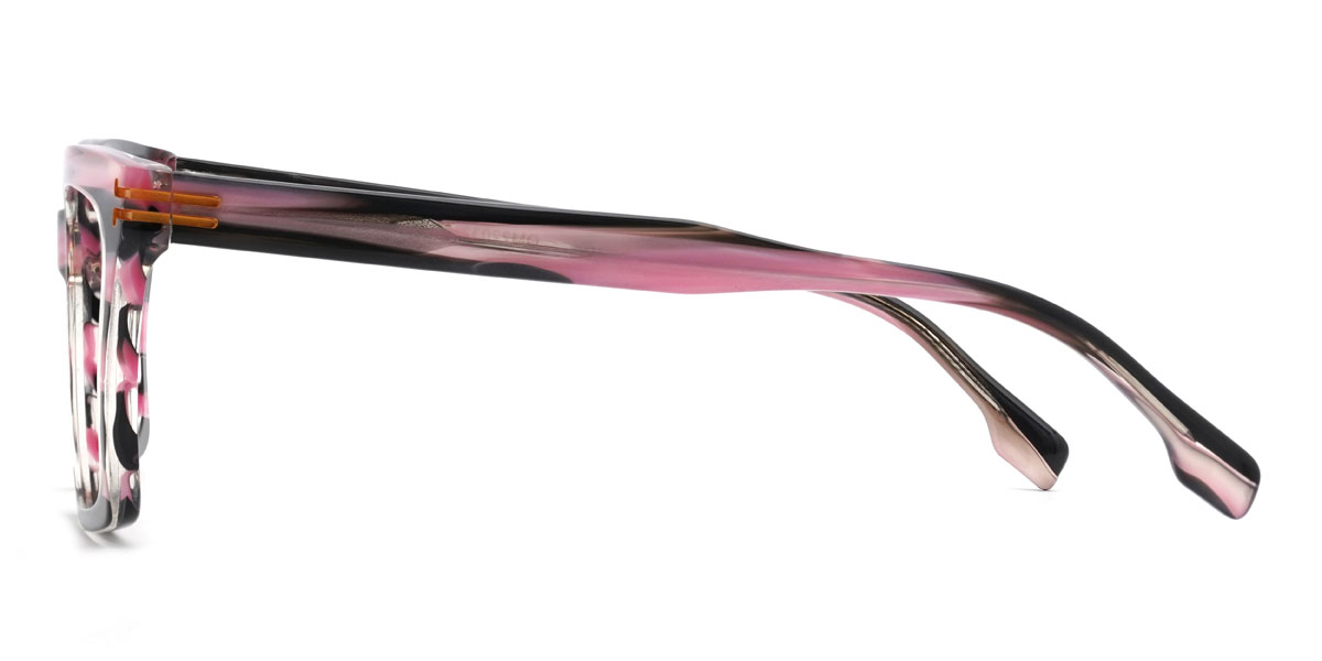 Rosa Schildpatt Quorra Brille - Rectangle Glasses