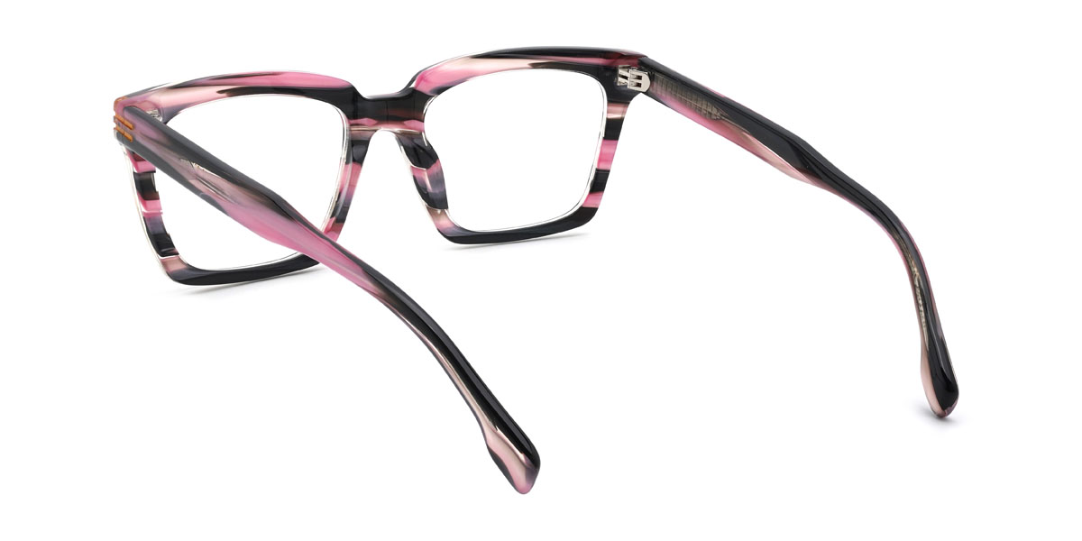 Rosa Schildpatt Quorra Brille - Rectangle Glasses