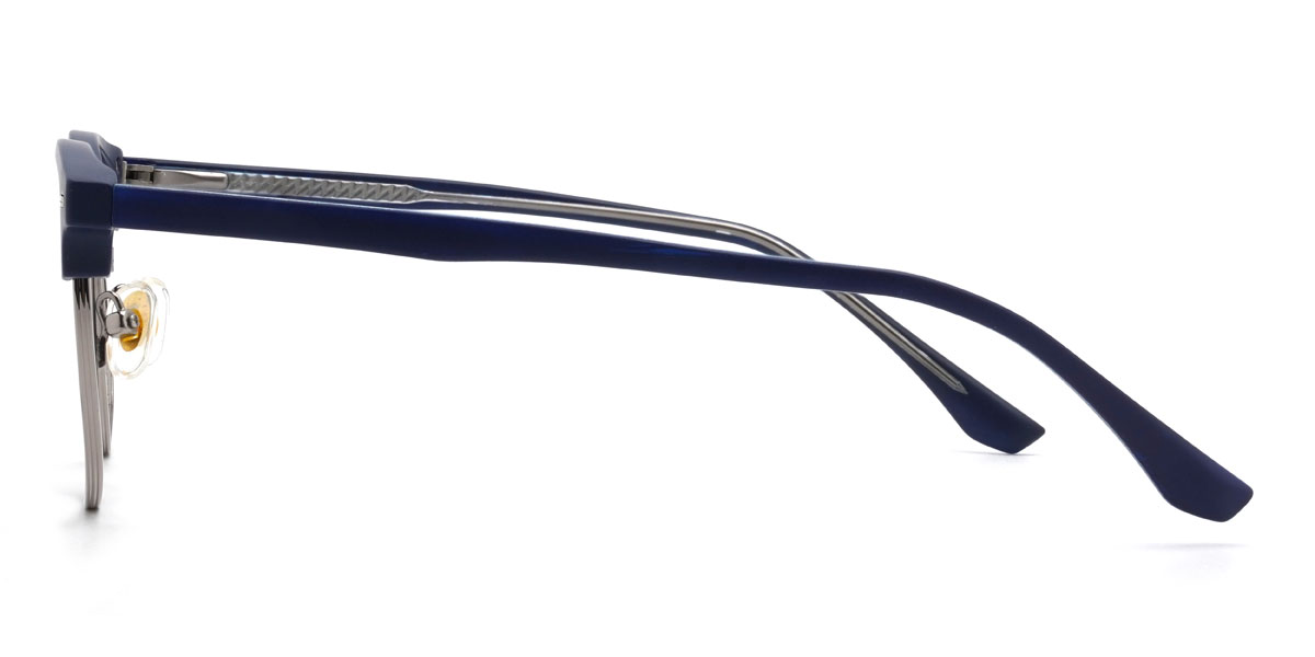Silber Blau Habib Brille - Oval Glasses
