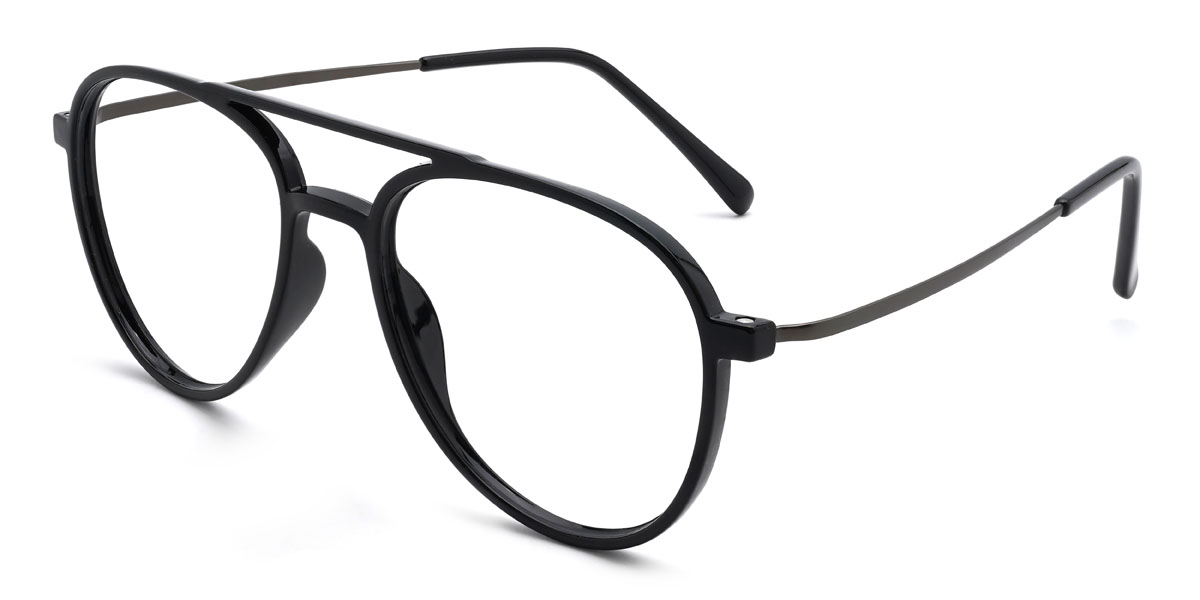 Schwarz Karthik Brille - Aviator Glasses