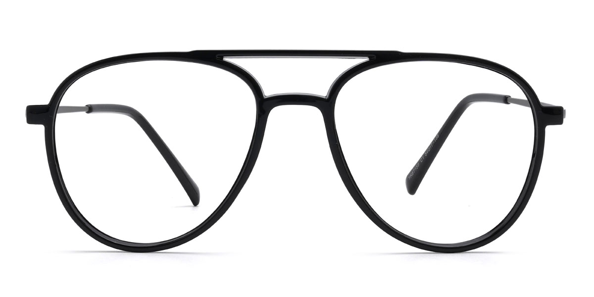 Schwarz Karthik Brille - Aviator Glasses
