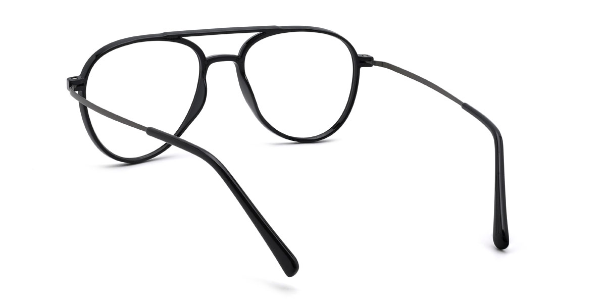 Schwarz Karthik Brille - Aviator Glasses