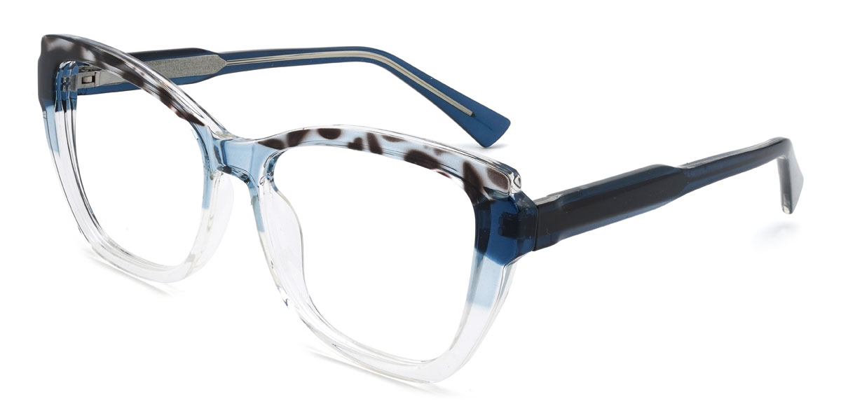 Noir Clair Écaille de tortue Lathan Lunettes - Square Glasses