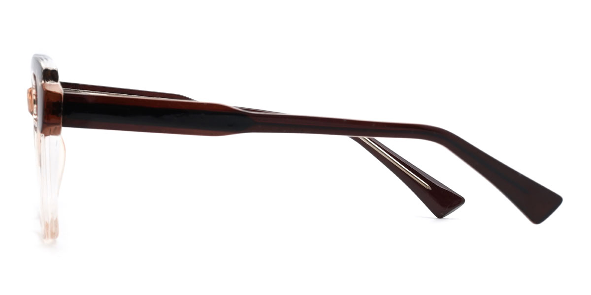 Écaille de tortue transparente Lathan Lunettes - Square Glasses