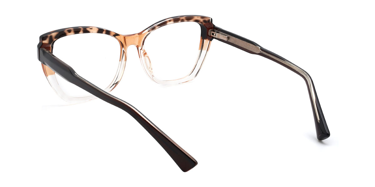 Écaille de tortue transparente Lathan Lunettes - Square Glasses
