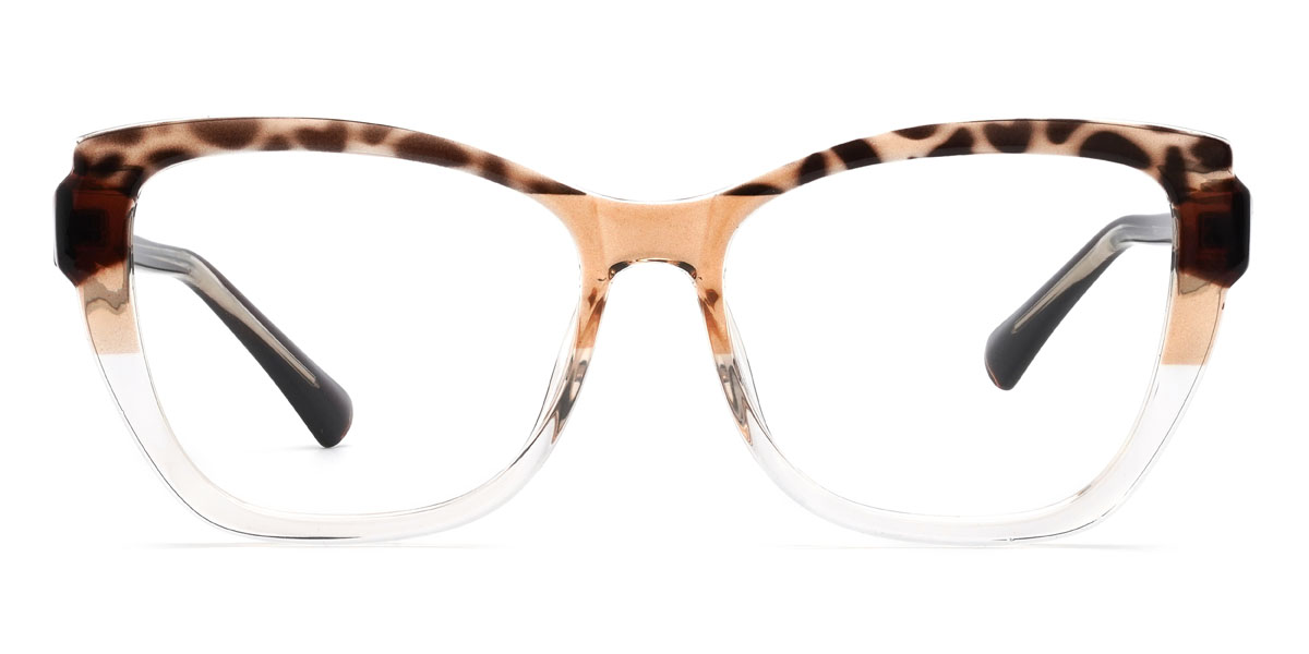 Écaille de tortue transparente Lathan Lunettes - Square Glasses