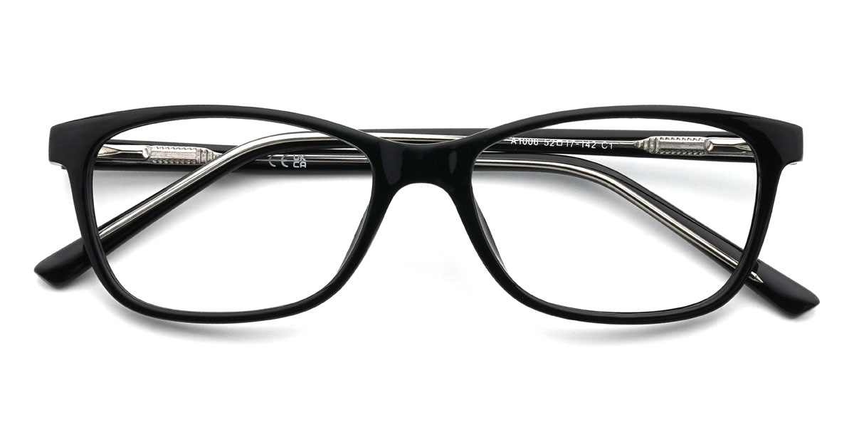 Schwarz Sylvie Brille - Rectangle Glasses