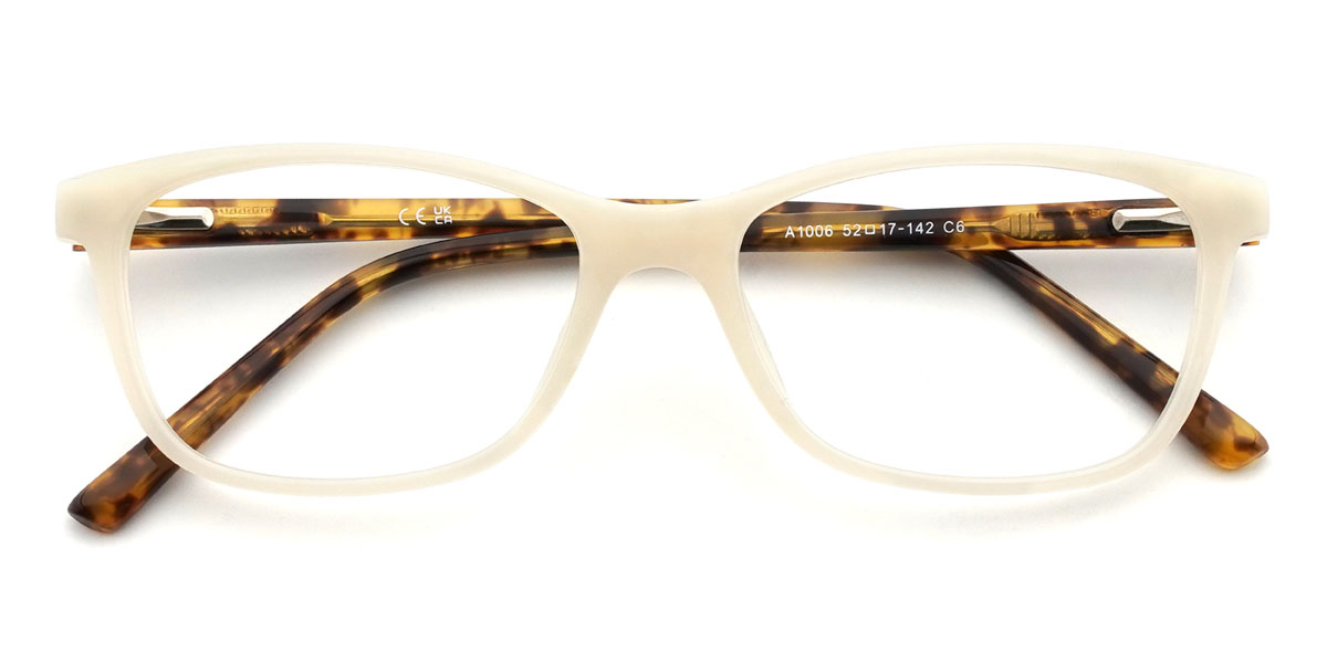 Crème Sylvie Lunettes - Rectangle Glasses