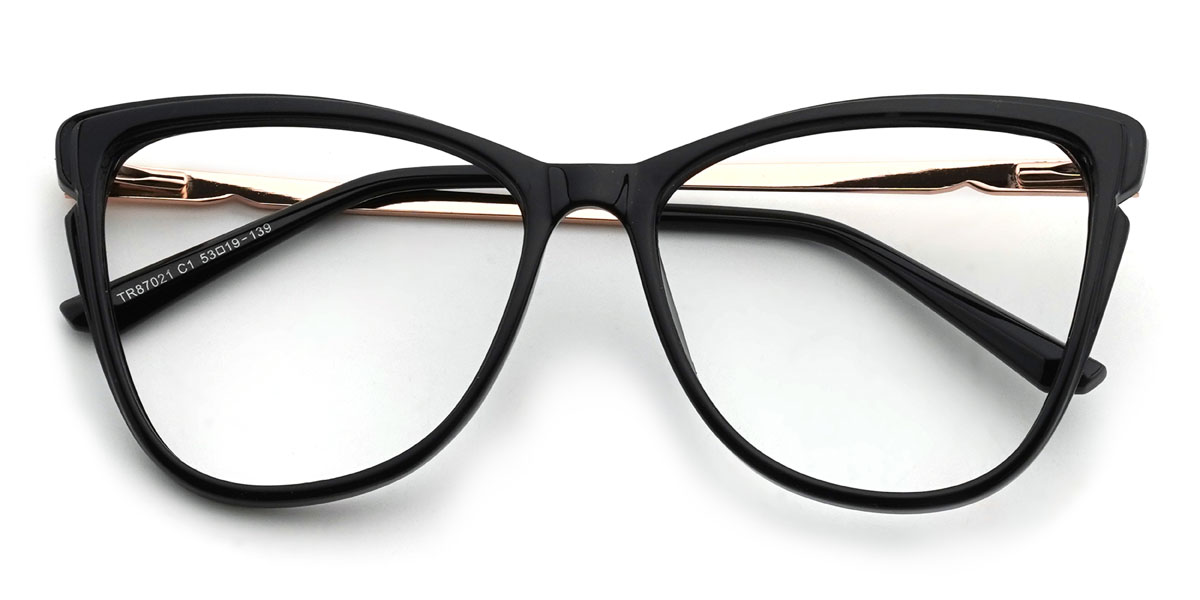 Schwarz Oden Brille - Square Glasses