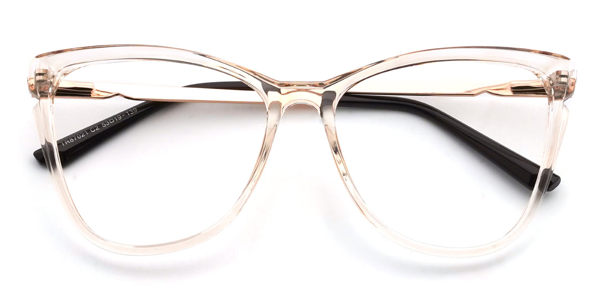 Champagner Oden Brille - Square Glasses
