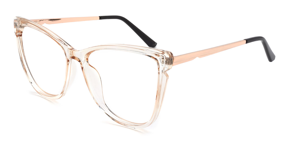 Champagner Oden Brille - Square Glasses