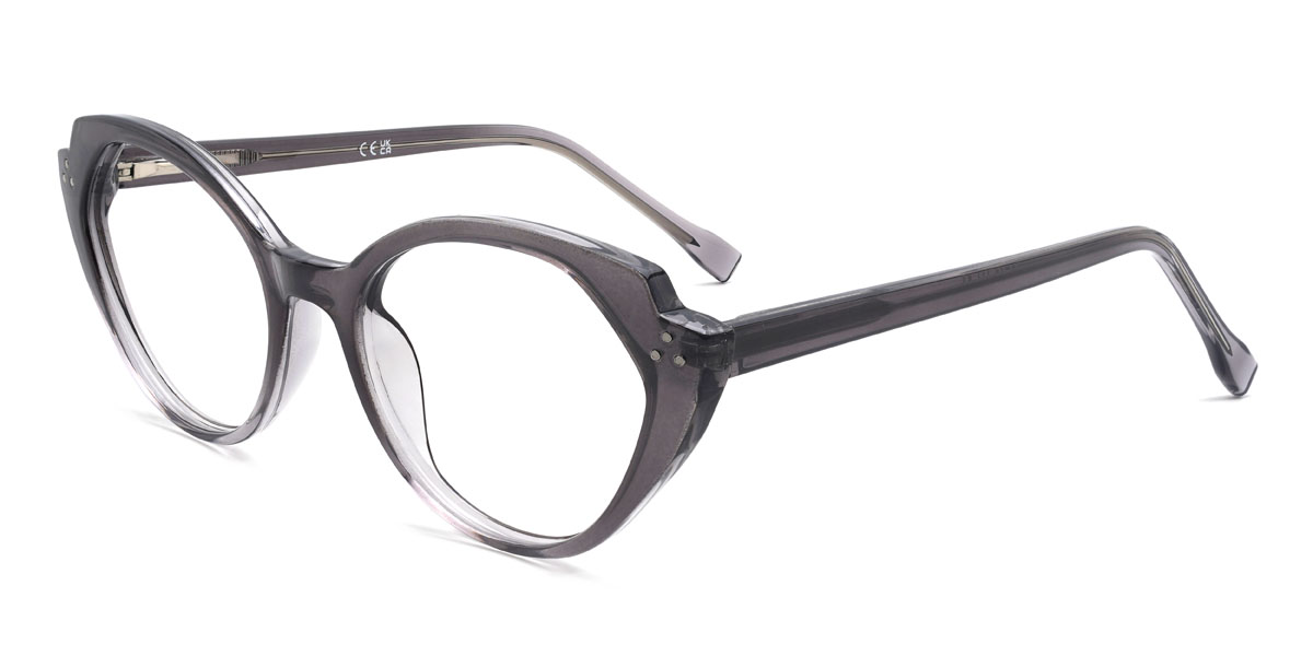 Gradient Grey Jionni Glasses - Oval Glasses