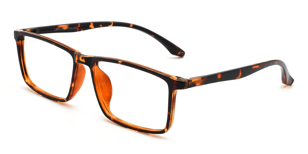 Tortoiseshell Jordy Glasses - Rectangle Glasses