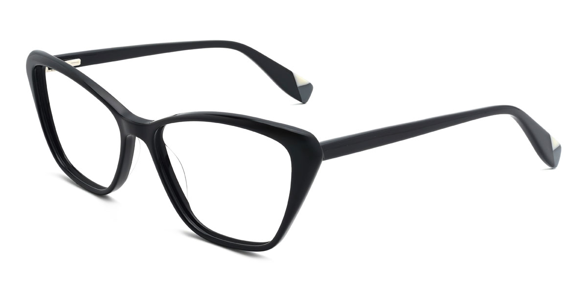 Black Firas Glasses - Cat Eye Glasses