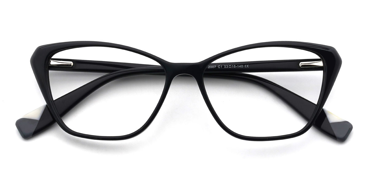 Black Firas Glasses - Cat Eye Glasses