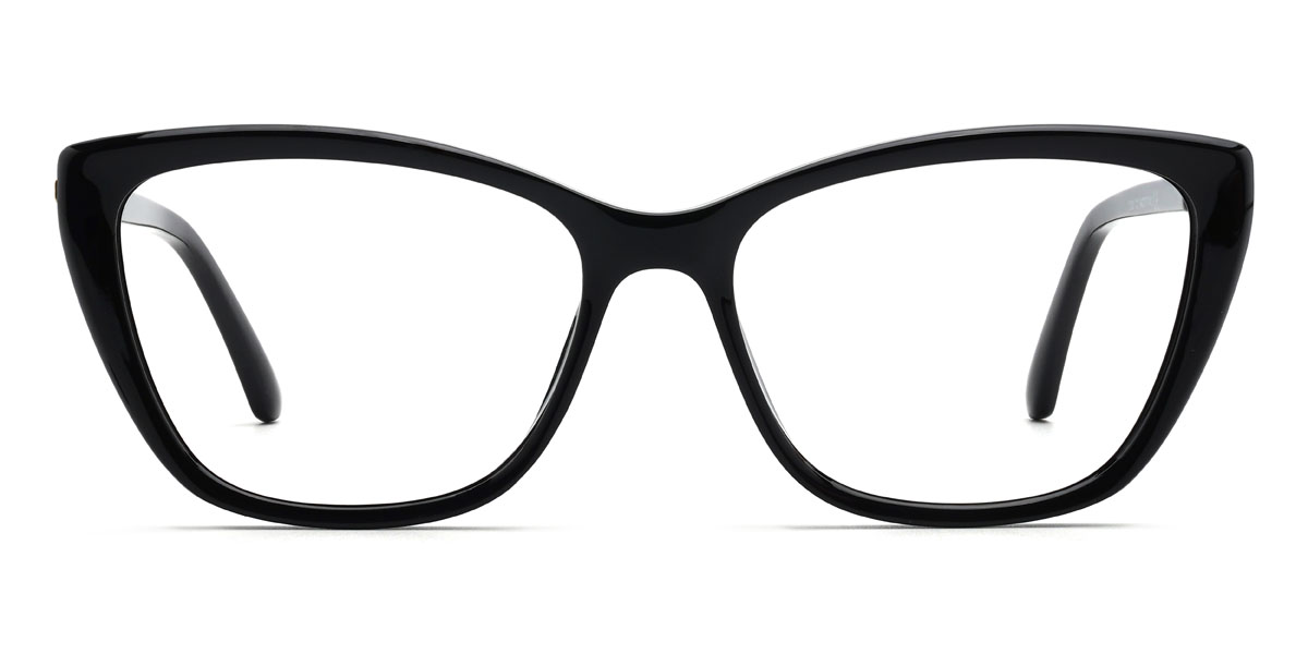 Black Adella Glasses - Cat Eye Glasses