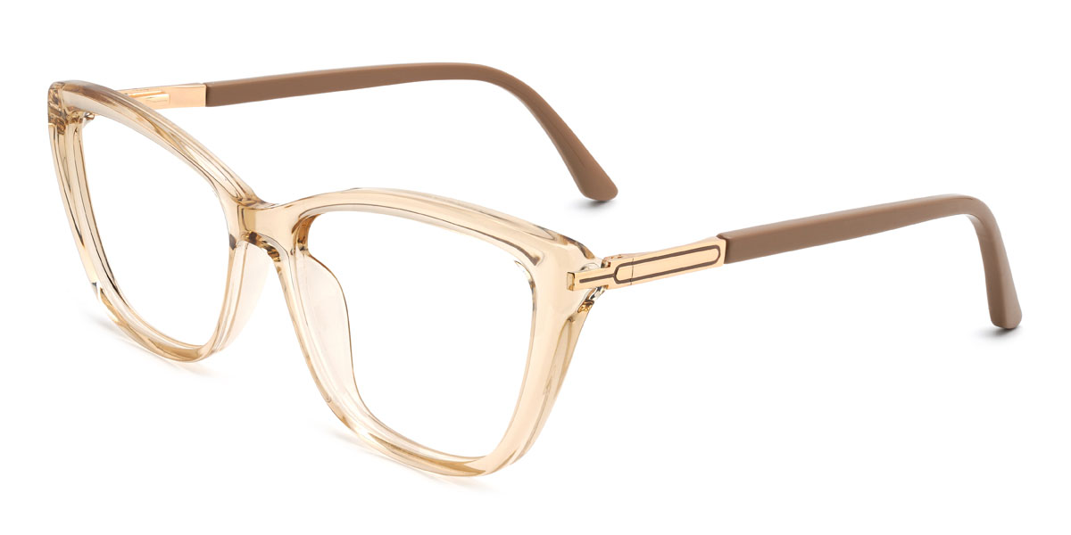 Champagne Adella Glasses - Cat Eye Glasses