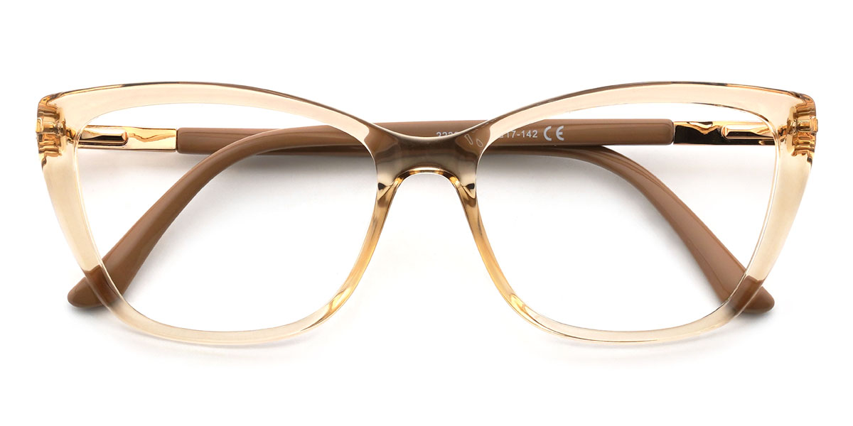 Champagne Adella Glasses - Cat Eye Glasses