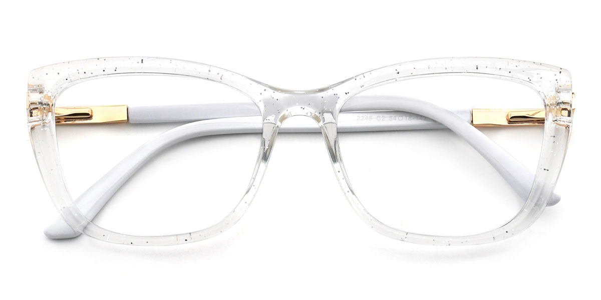 Clear Cailyn Glasses - Cat Eye Glasses