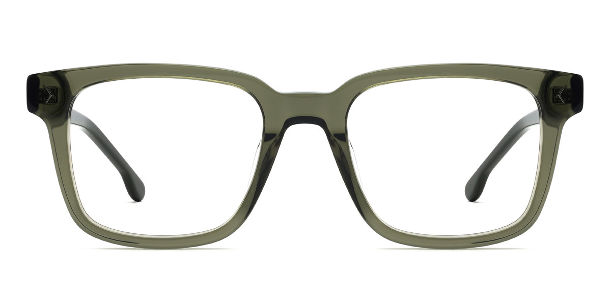 Green Tristin Glasses - Rectangle Glasses
