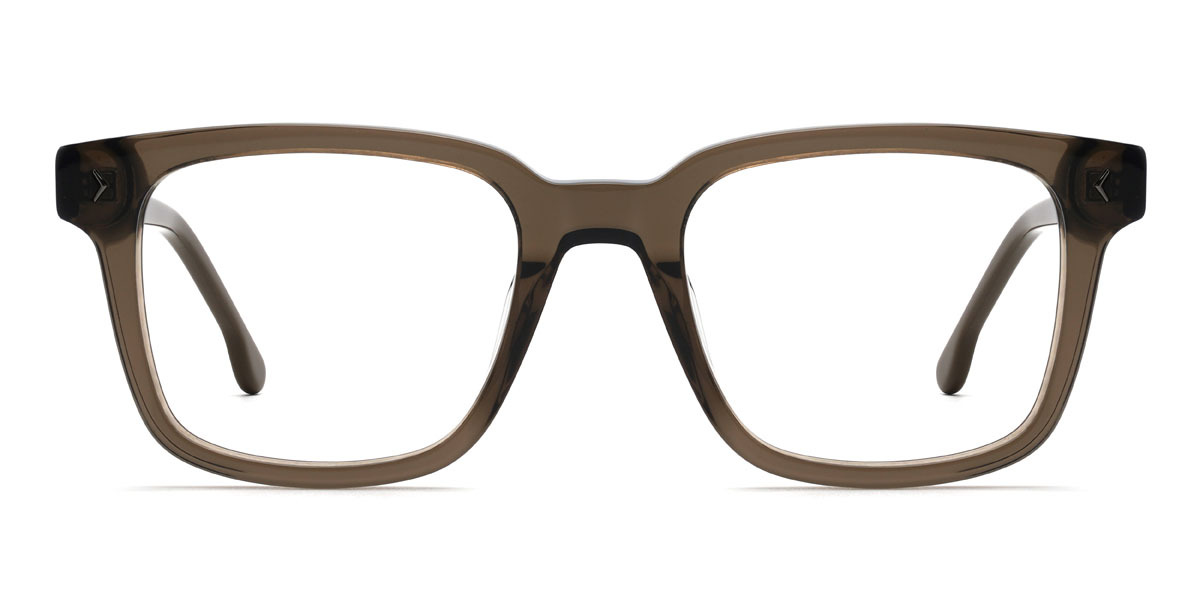 Brown Tristin Glasses - Rectangle Glasses