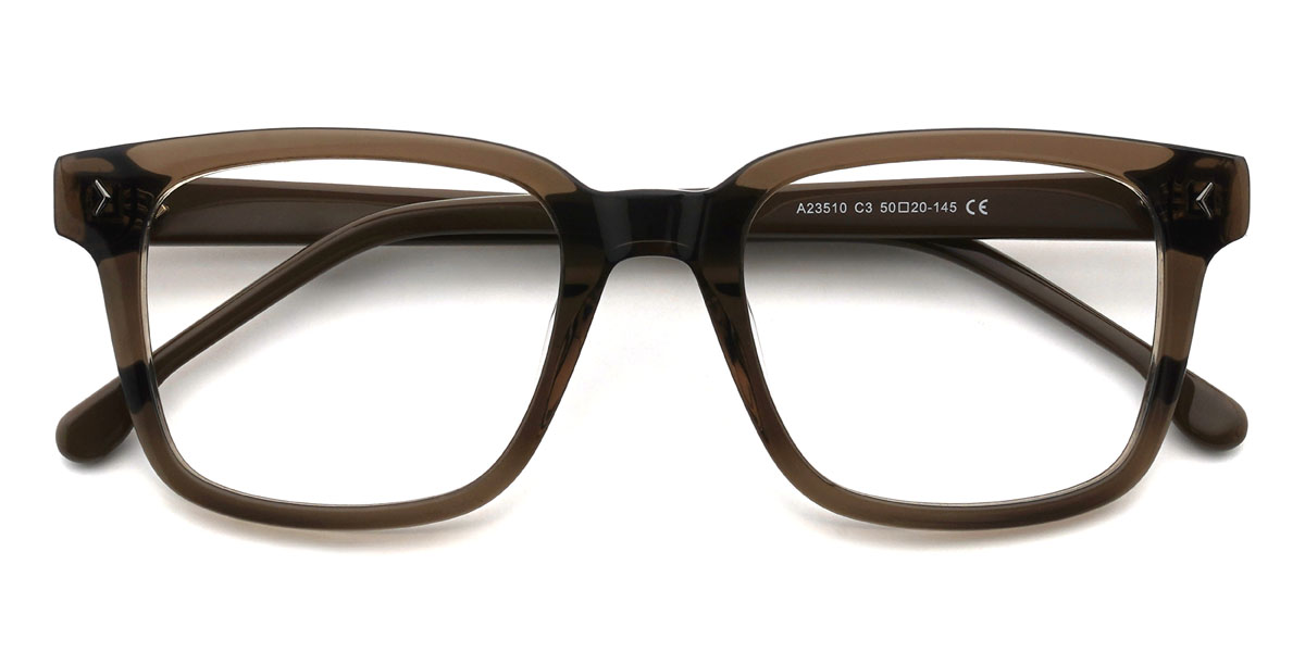 Brown Tristin Glasses - Rectangle Glasses