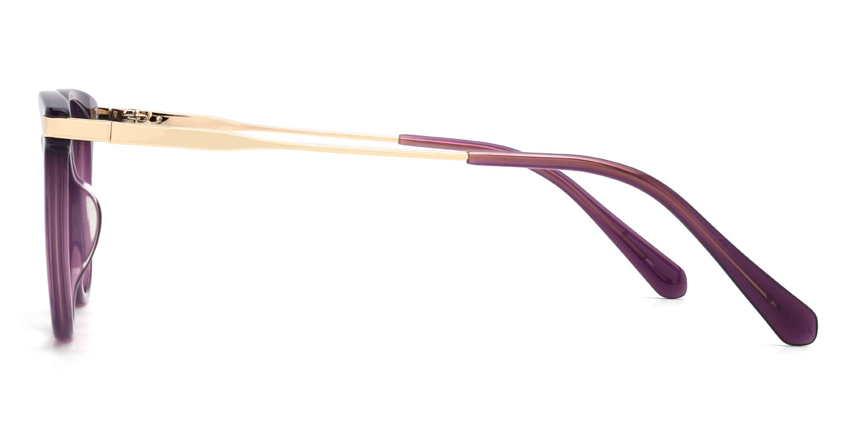 Purple Millicent Glasses - Oval Glasses