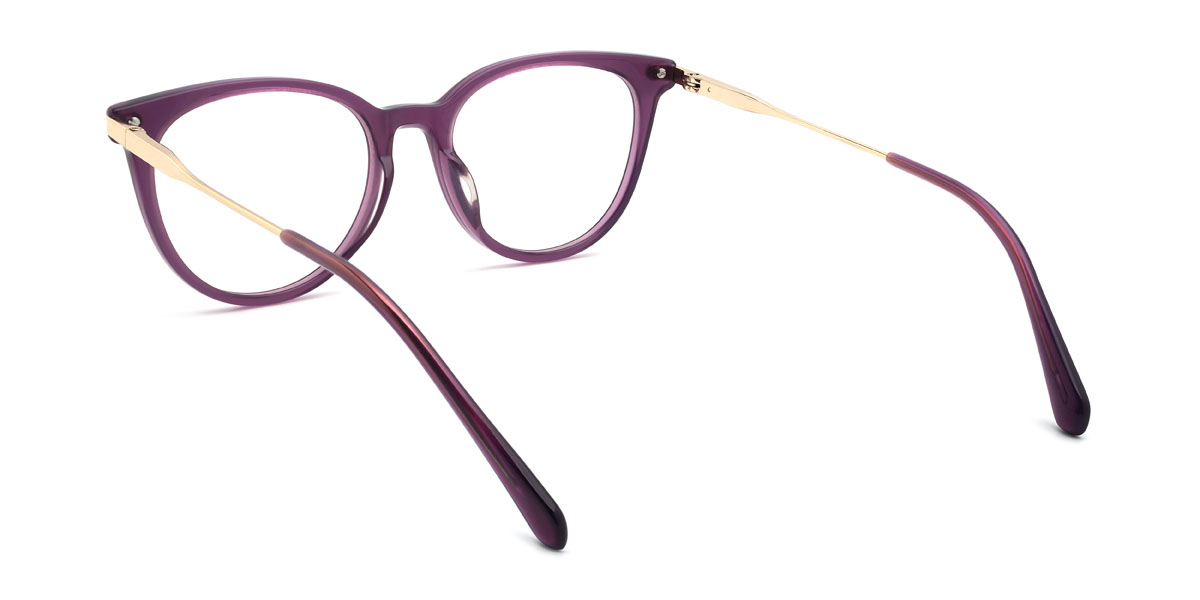 Purple Millicent Glasses - Oval Glasses