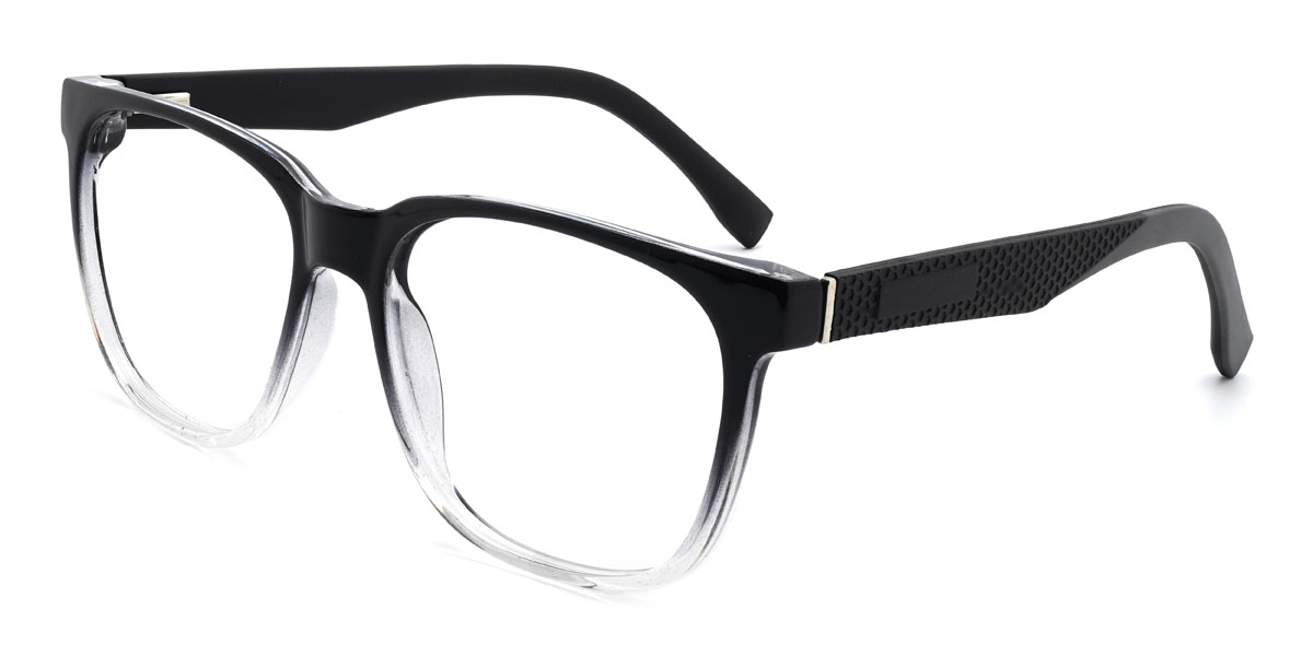 Black Clear Ameen Glasses - Square Glasses