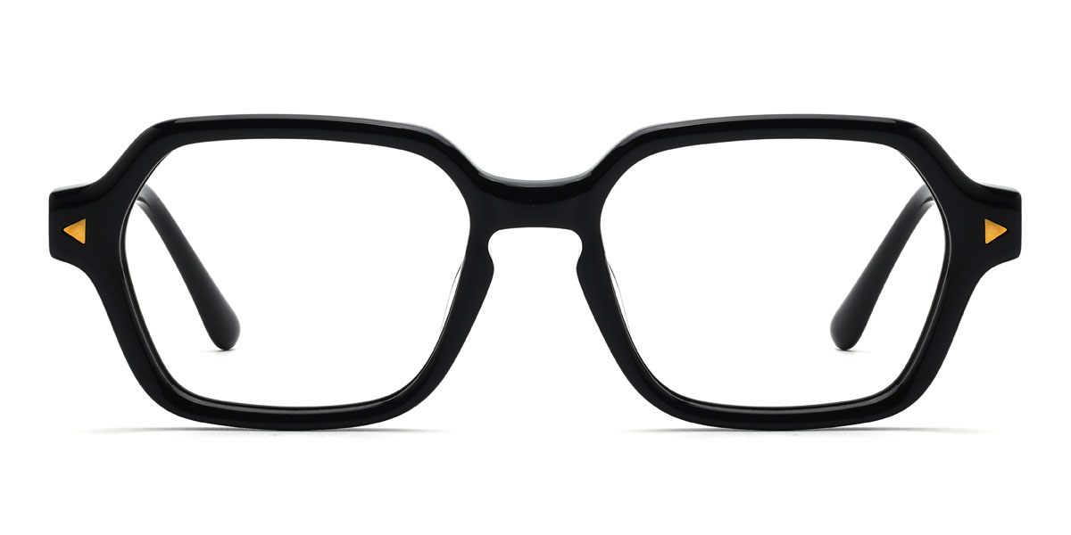 Black Cornelius Glasses - Rectangle Glasses