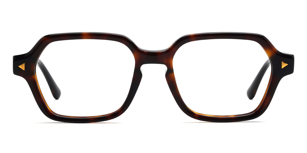 Deep Tortoiseshell Cornelius Glasses - Rectangle Glasses