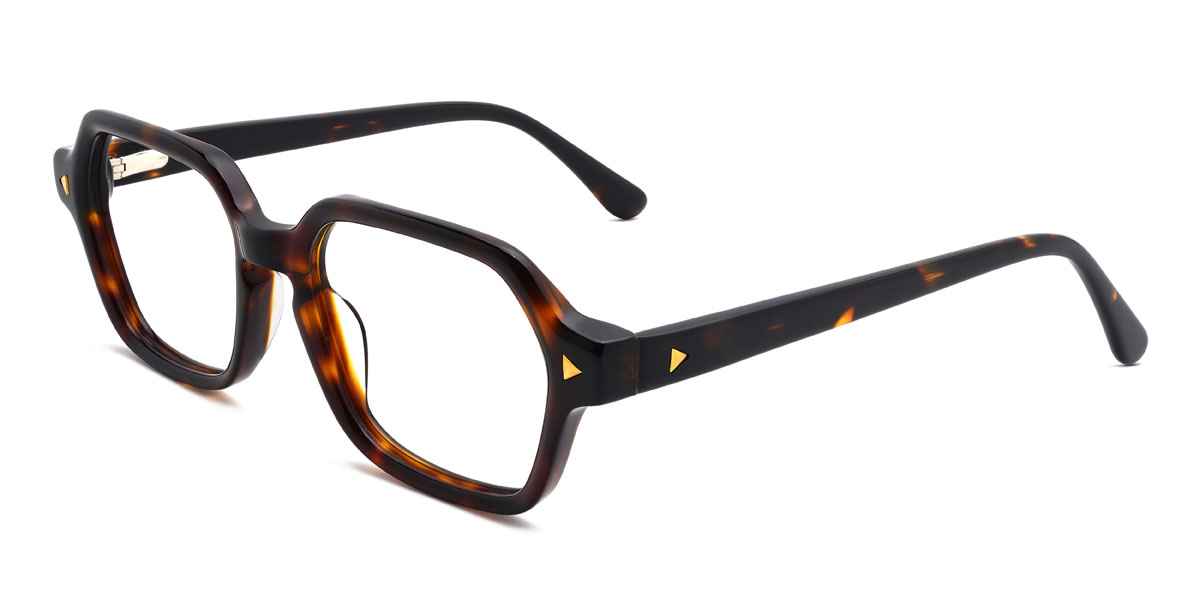Deep Tortoiseshell Cornelius Glasses - Rectangle Glasses