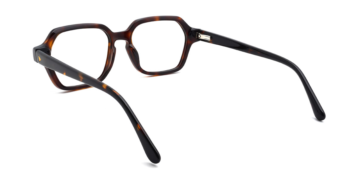 Deep Tortoiseshell Cornelius Glasses - Rectangle Glasses