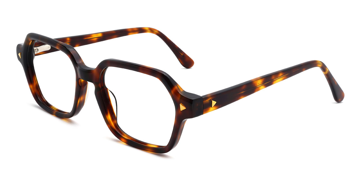 Tortoiseshell Cornelius Glasses - Rectangle Glasses