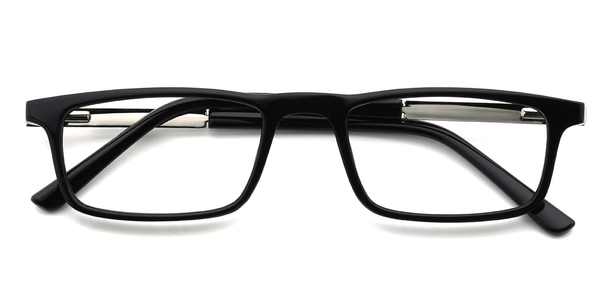 Black Marek Glasses - Rectangle Glasses