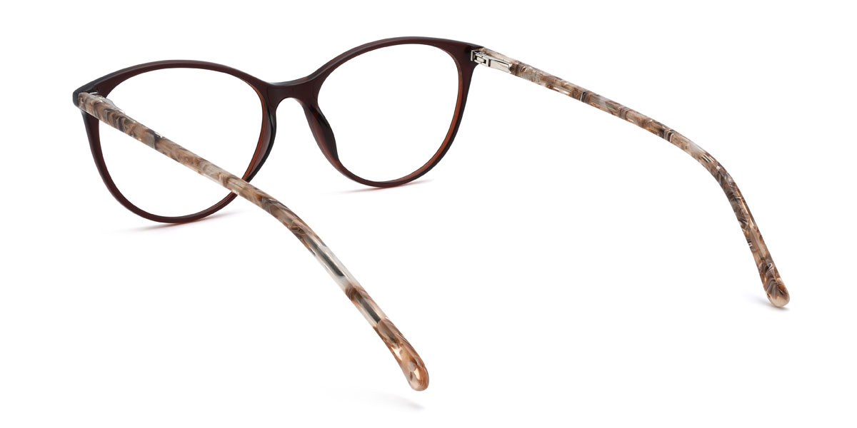 Marron Shaylee Lunettes - Oval Glasses