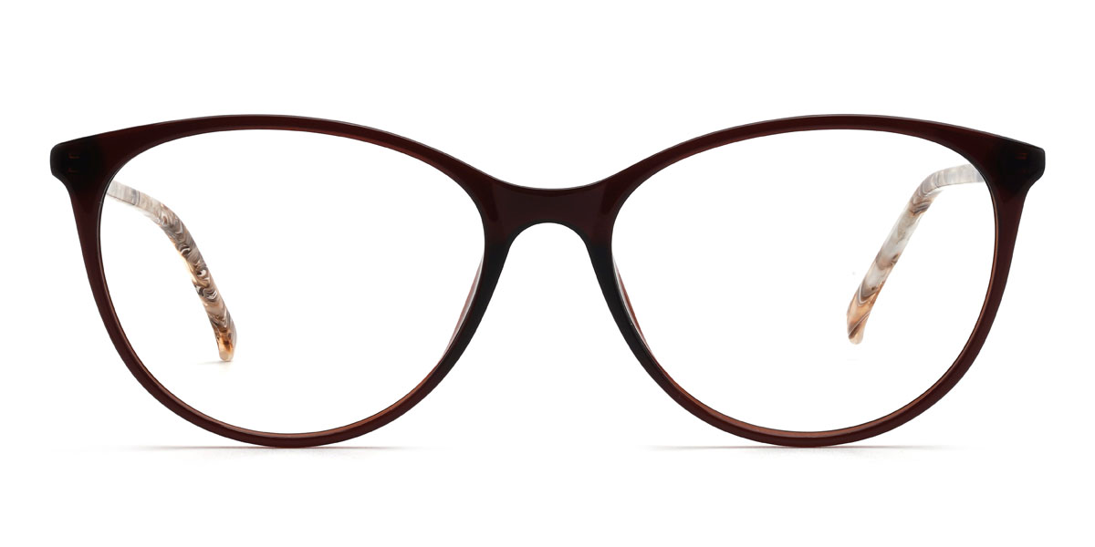 Marron Shaylee Lunettes - Oval Glasses