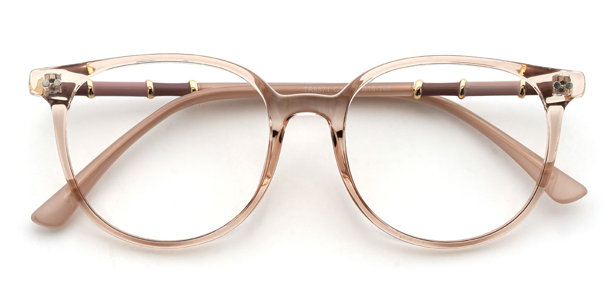 Champagne Megha Lunettes - Oval Glasses