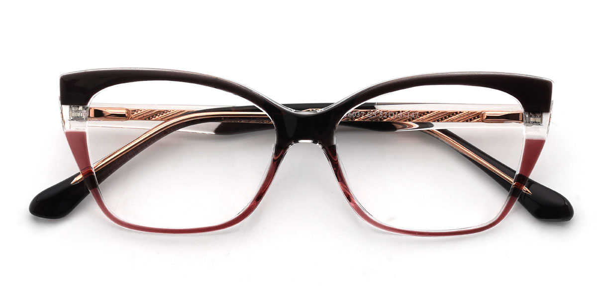 Brun Rouge Vianna Lunettes - Cat Eye Glasses
